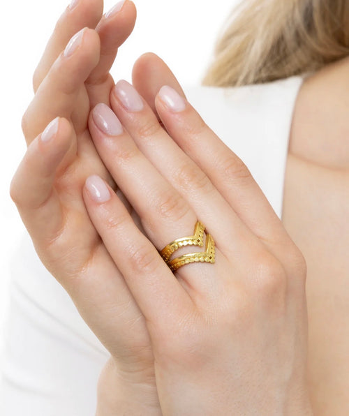 Anello Vestopazzo donna regolabile a doppia punta