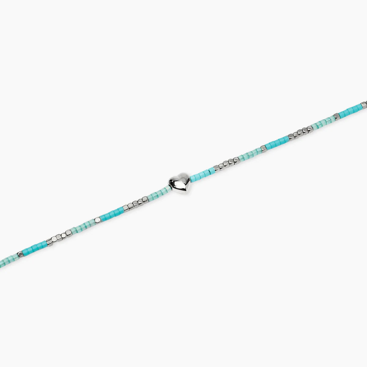 Cavigliera donna Kidult azzurra con cuore