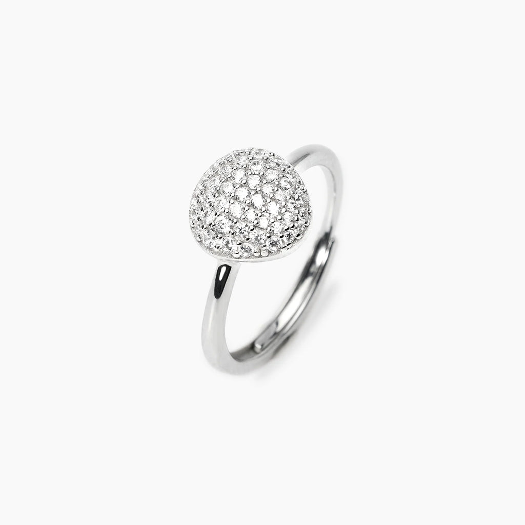 Anello Mabina donna regolabile con zirconi