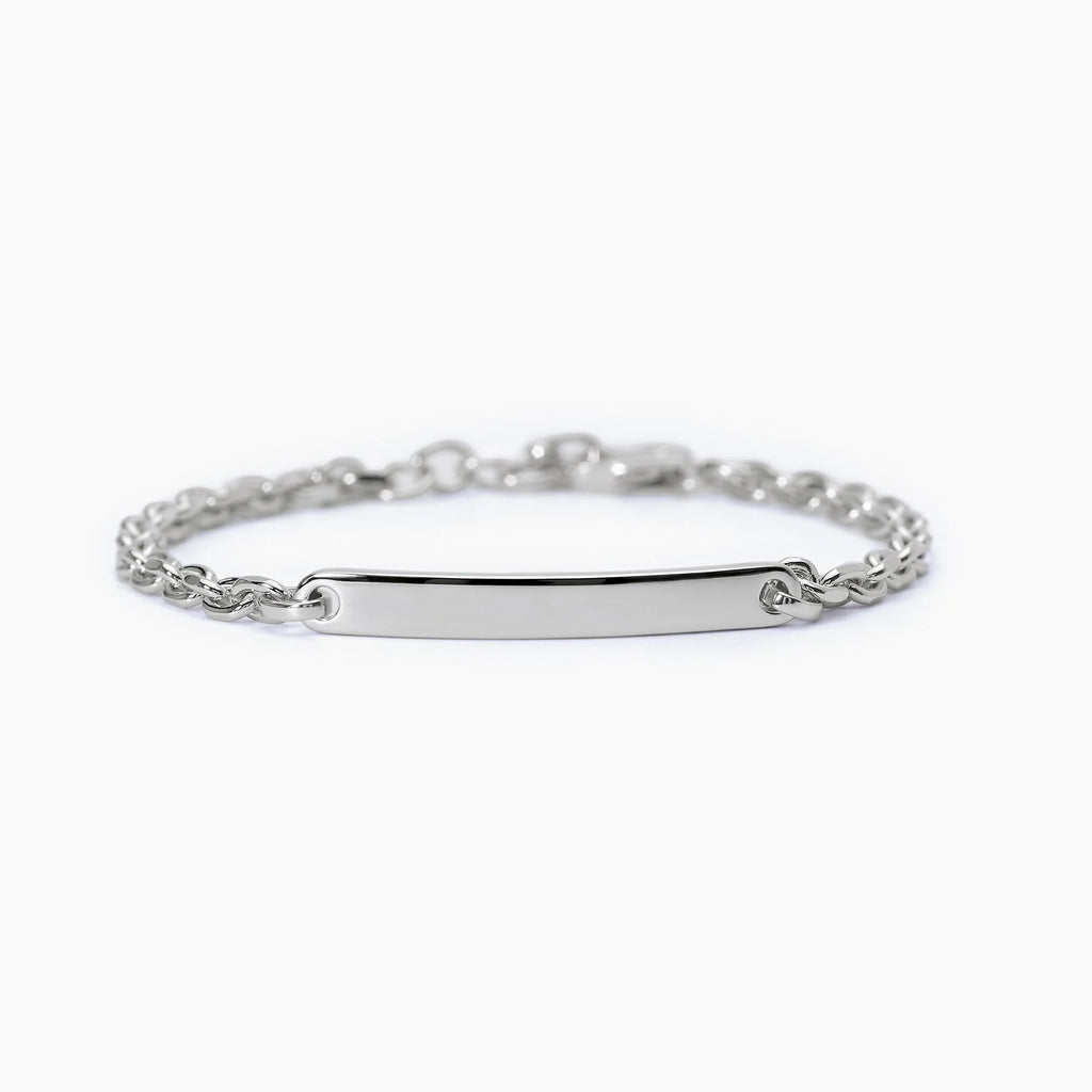 Bracciale Mabina uomo Rolò e piastra