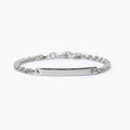 Bracciale Mabina uomo Rolò e piastra
