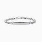 Bracciale Mabina uomo Rolò e piastra