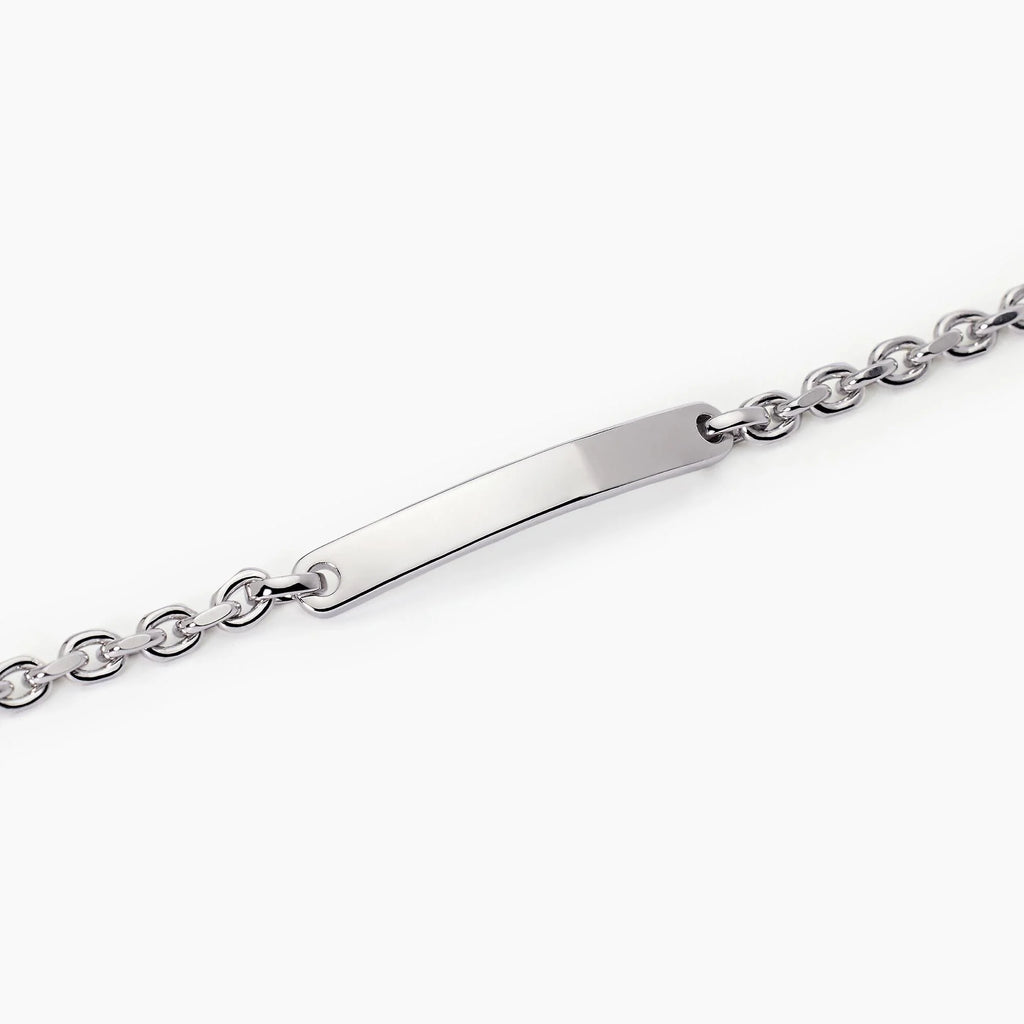 Bracciale Mabina uomo Rolò e piastra