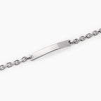 Bracciale Mabina uomo Rolò e piastra