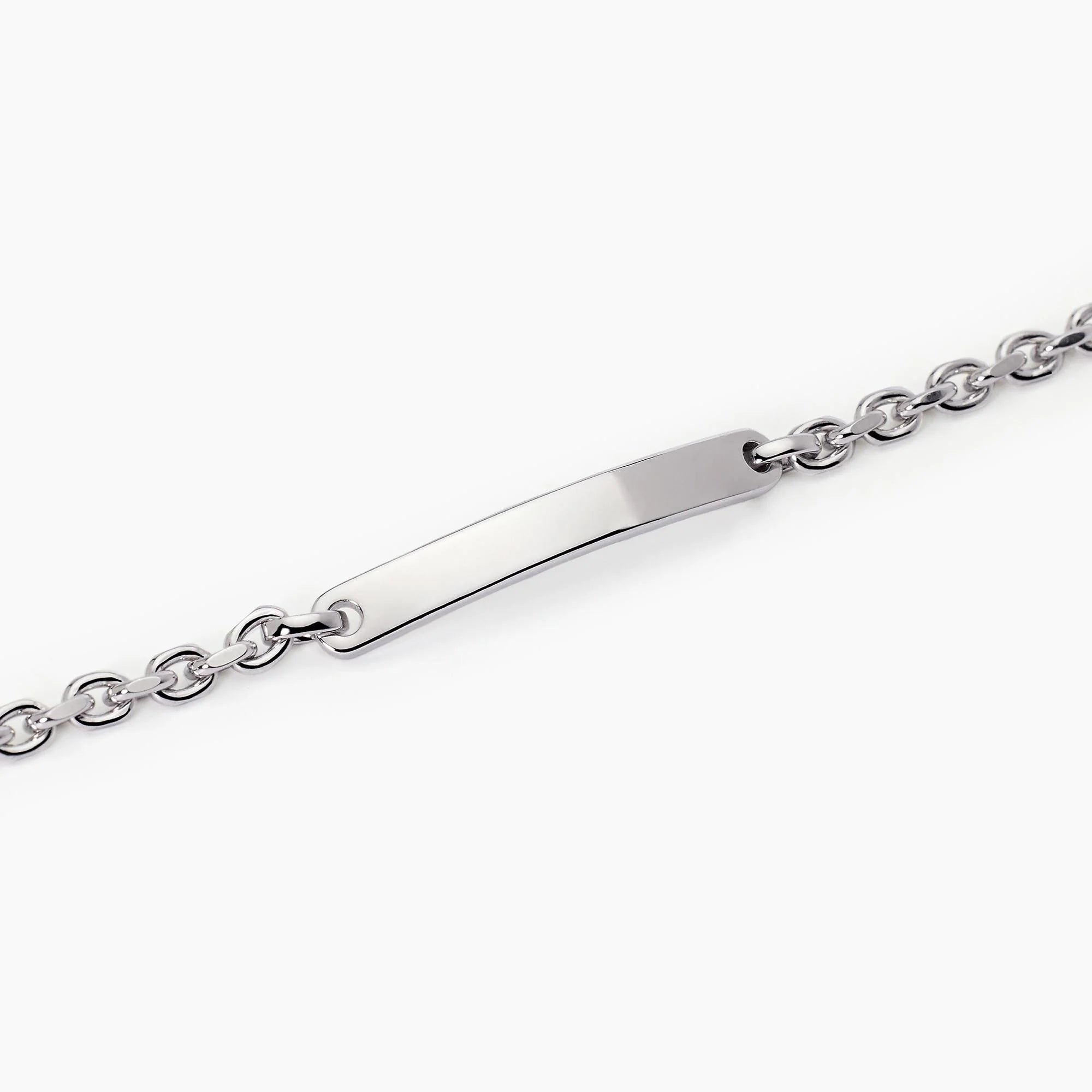Bracciale Mabina uomo Rolò e piastra