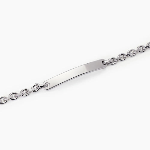 Bracciale Mabina uomo Rolò e piastra