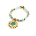 Anello Marlù donna elastico con sole pendente oro