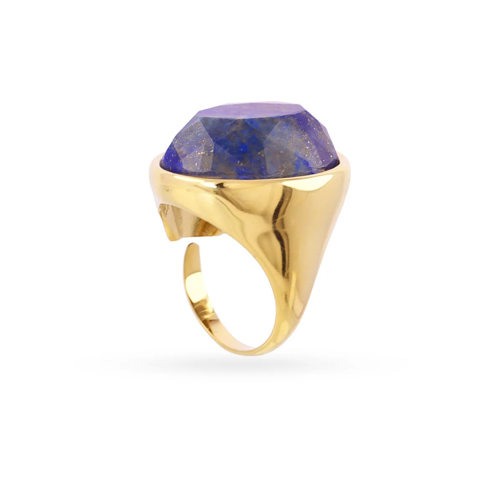 Anello Anartxy donna SPIRIT sigillo pietra blu
