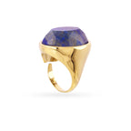 Anello Anartxy donna SPIRIT sigillo pietra blu