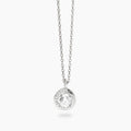 Collana Mabina donna con ciondolo tondo e zirconi