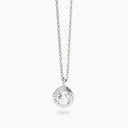 Collana Mabina donna con ciondolo tondo e zirconi