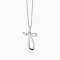 Collana Mabina donna con pendente croce e zirconi