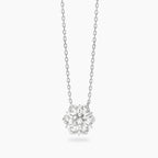 Collana Mabina donna con ciondolo fiore con zirconi