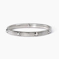 Bracciale Kidult Style 05 Tubogas con cristalli bianchi