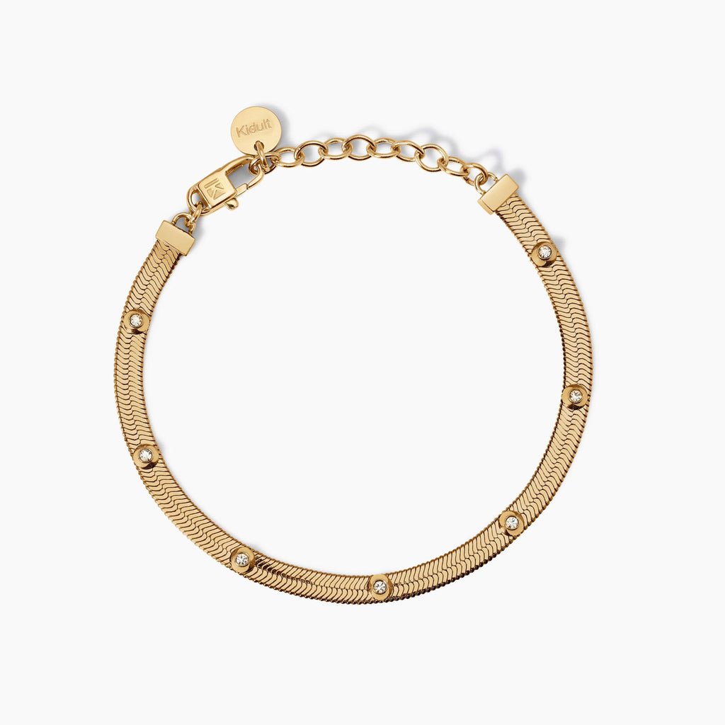 Bracciale Kidult Style 04 donna Snake e cristalli gold