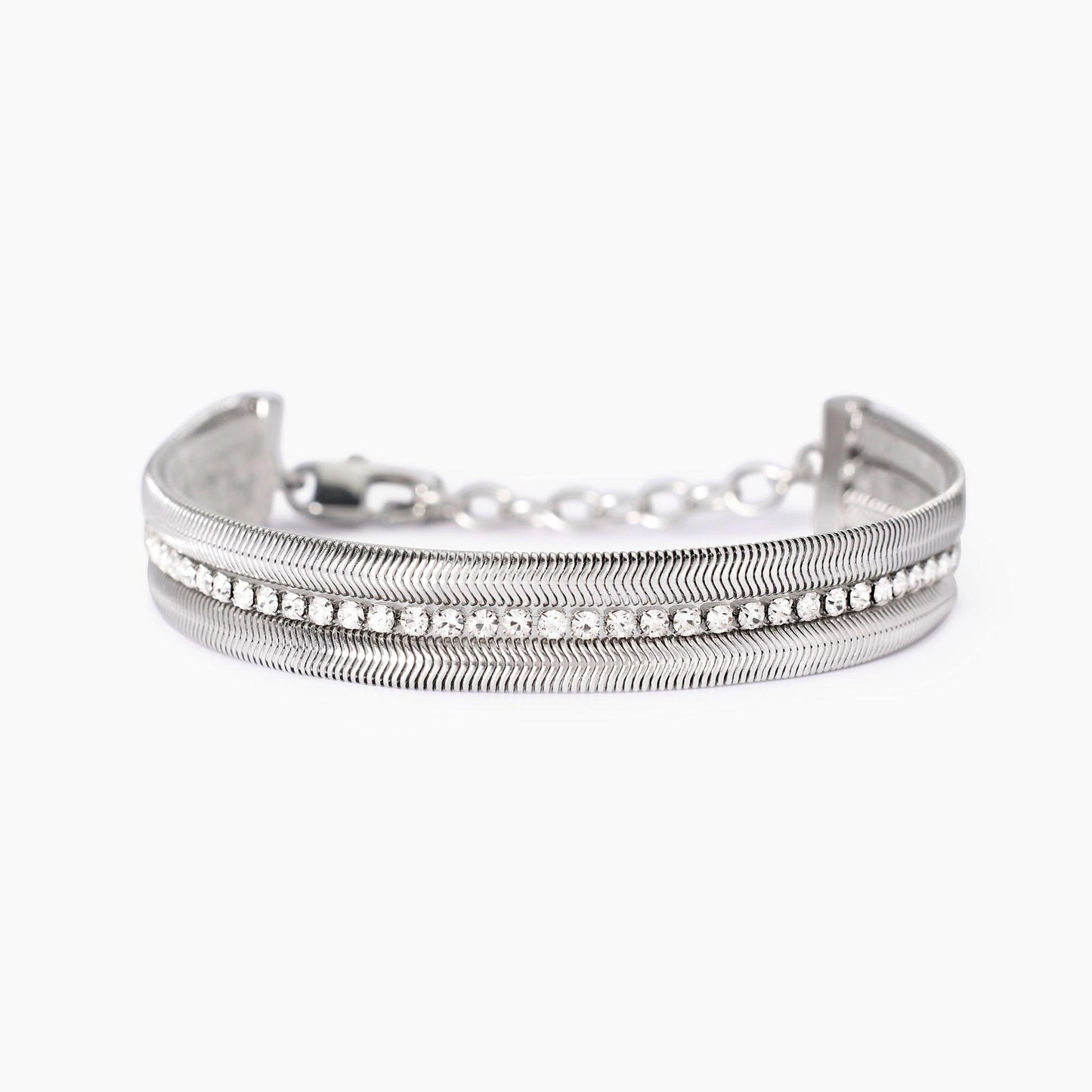 Bracciale Kidult Style 02 Tennis e snake doppio