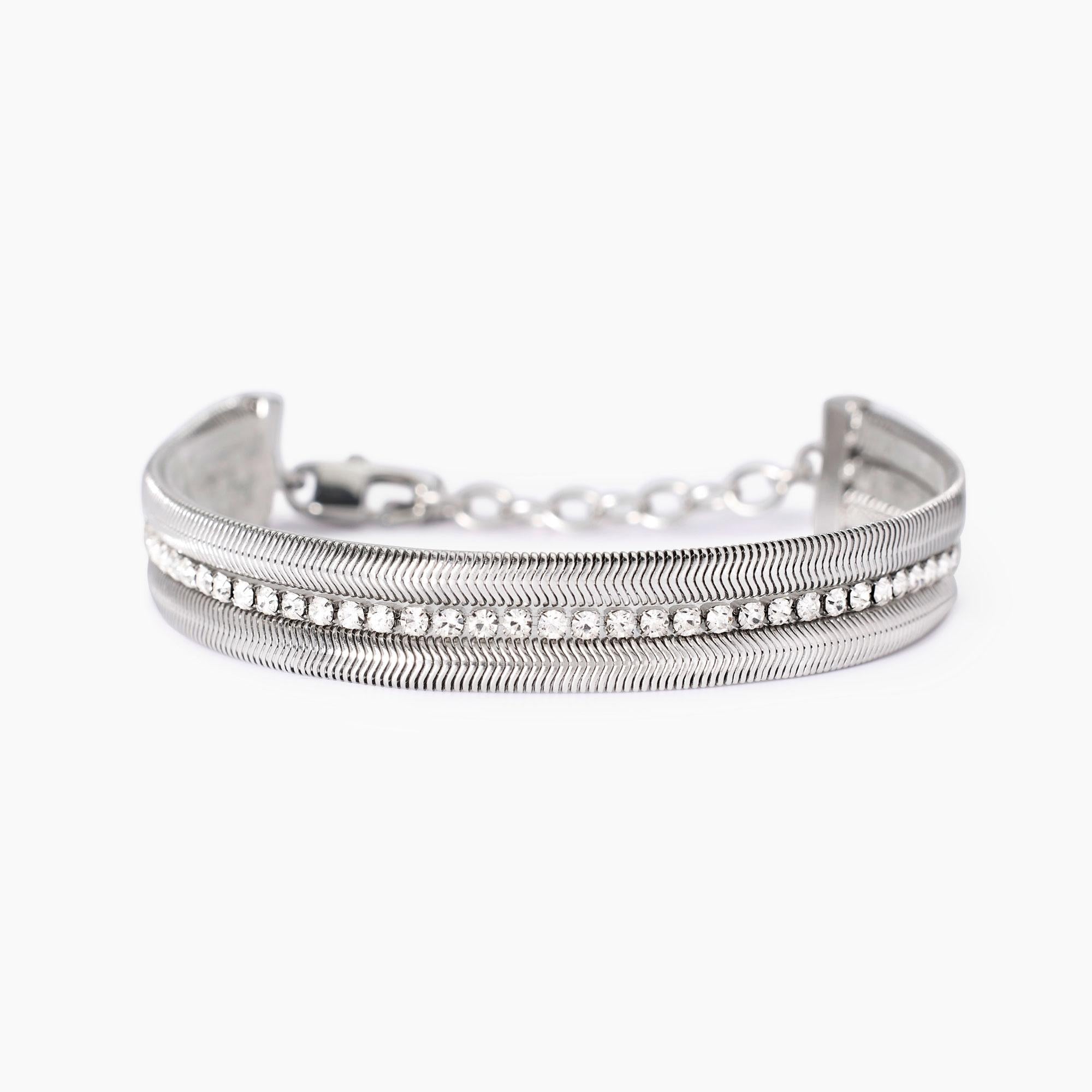 Bracciale Kidult Style 02 Tennis e snake doppio