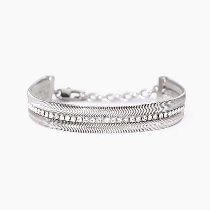 Bracciale Kidult Style 02 Tennis e snake doppio