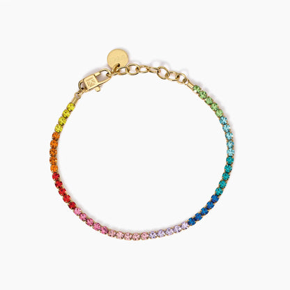 Bracciale Kidult Style 11 Tennis multicolor gold