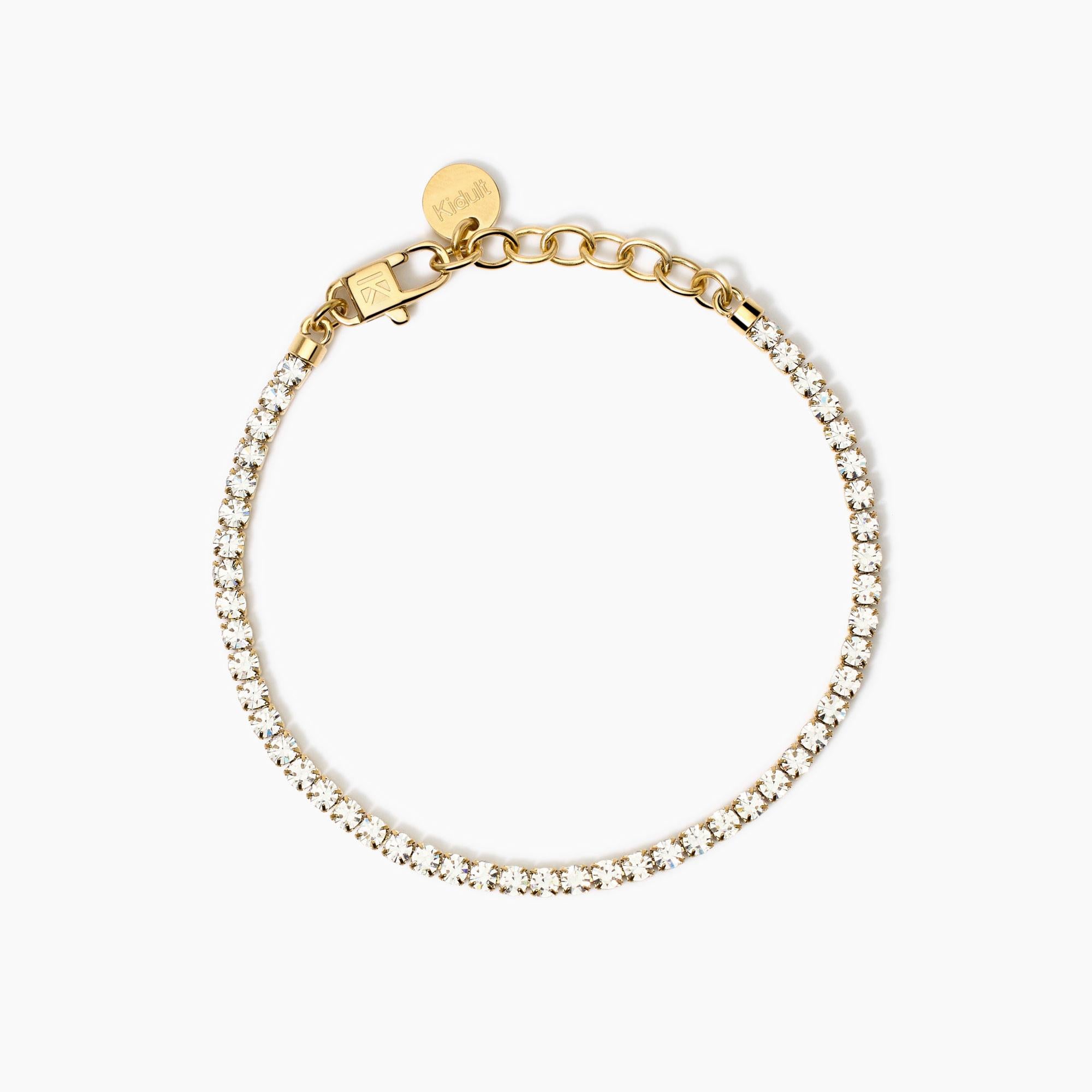 Bracciale Kidult Style donna Tennis gold