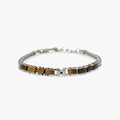Bracciale Kidult uomo con catena franco con occhio di tigre