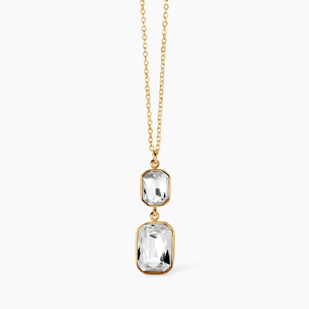 Collana Kidult Style 01 Cristalli baguette gold