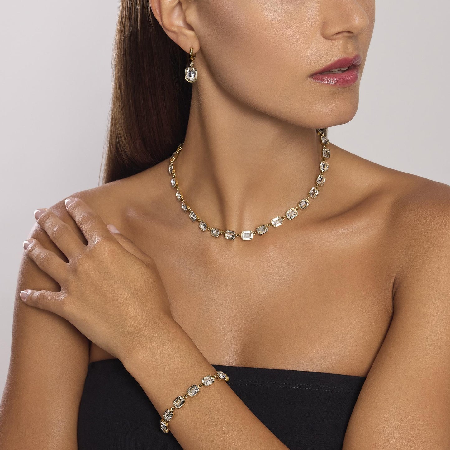 Collana Kidult Style 01 Tennis baguette gold