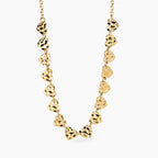 Collana Kidult Style 03 Cuoricini martellati gold