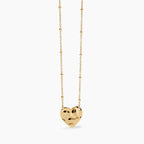 Collana Kidult Style 03 Cuore martellato gold