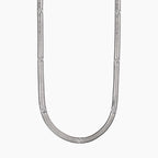 Collana Kidult Style 04 Snake e cristalli bianchi