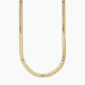 Collana Kidult Style 04 Snake e cristalli bianchi gold