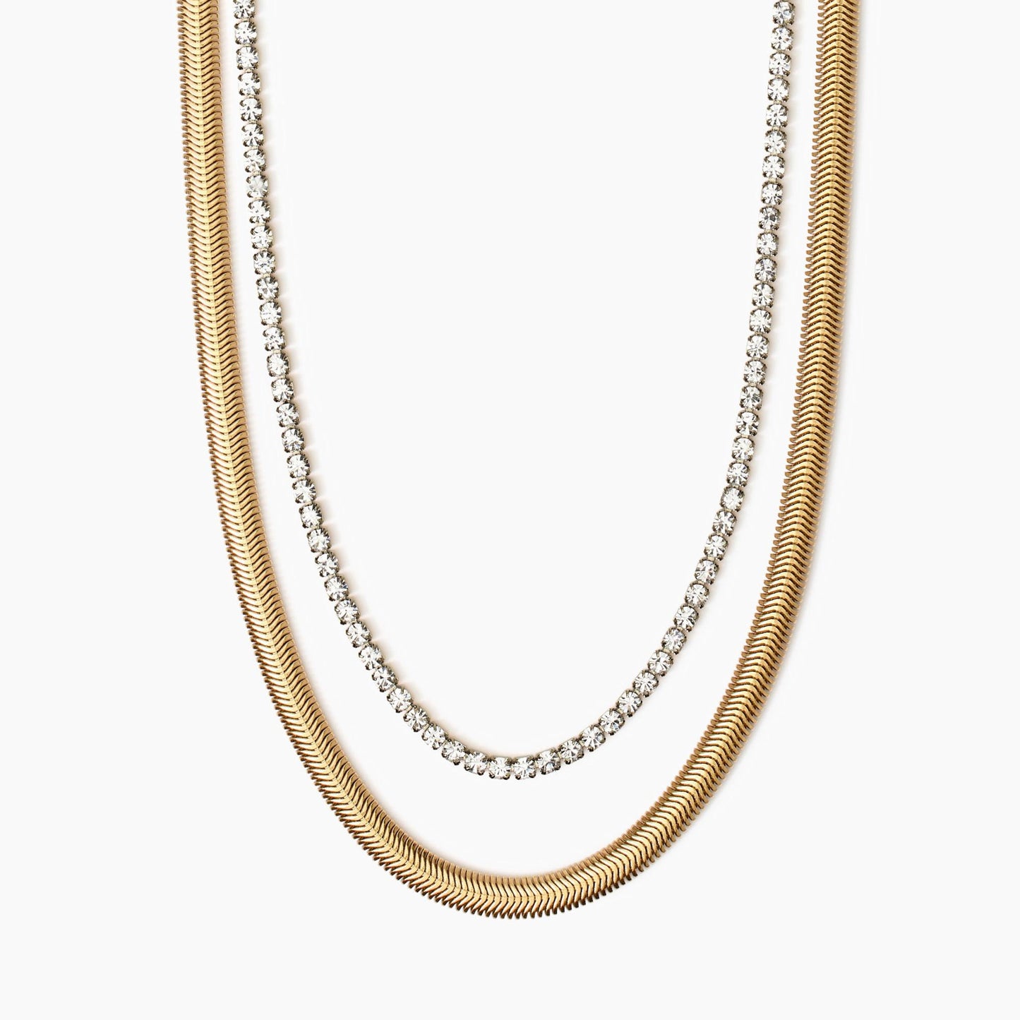 Collana Kidult Style 02 Tennis e snake gold