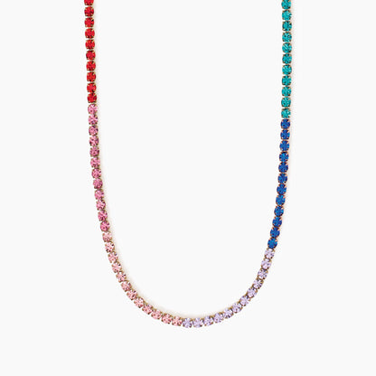 Collana Kidult Style Tennis multicolor gold