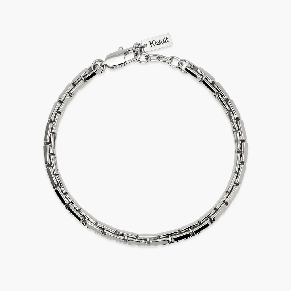 Bracciale Kidult uomo in acciaio con catena cardano