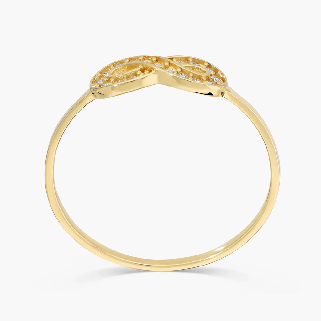 Anello Milor Fedina con Infinito in Pavé di Cubic Zirconia Oro 375