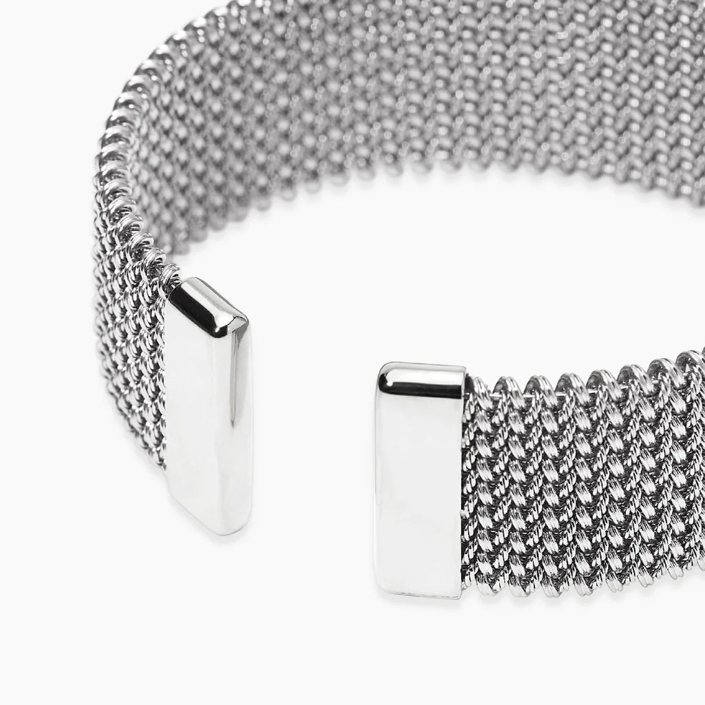 Bracciale Kidult donna cuff con maglia mesh