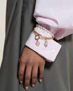 Charm Rue des Mille CHARMBAR Croce medaglia rosa