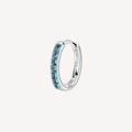 Orecchino argento Fancy Aqua green