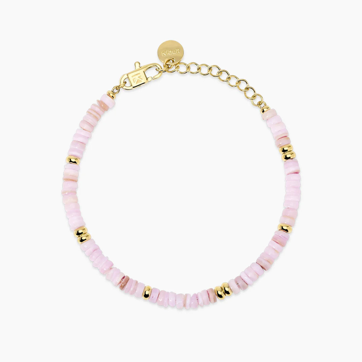 Bracciale donna Kidult regolabile con conchiglie rosa