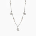Collana Mabina donna Quadrifogli e perle