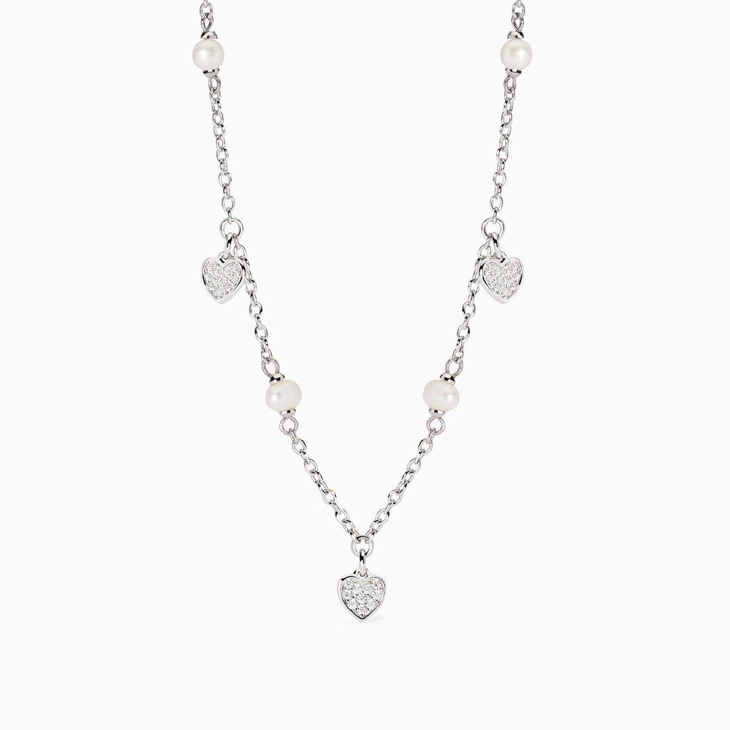 Collana Mabina donna Cuori e perle