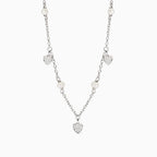 Collana Mabina donna Cuori e perle