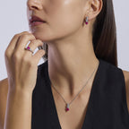 Collana Mabina donna Tris di cuori