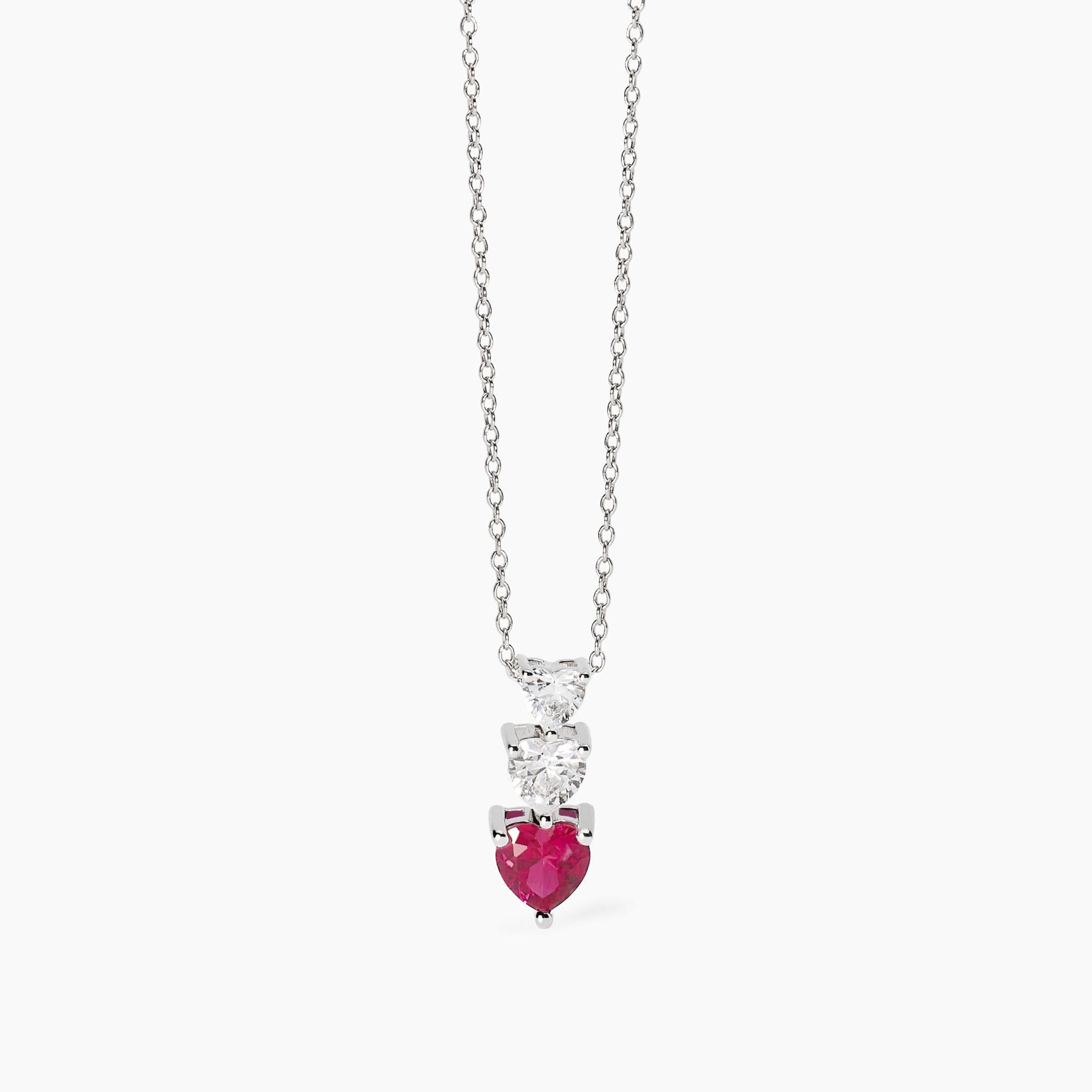 Collana Mabina donna Tris di cuori