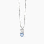 Collana Mabina donna Tris di cuori acquamarina