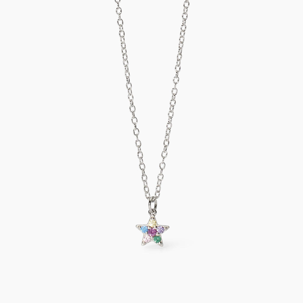 Collana Mabina Junior Stellina con zirconi multicolor