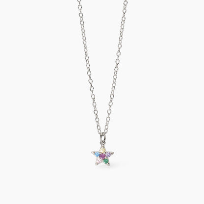 Collana Mabina Junior Stellina con zirconi multicolor