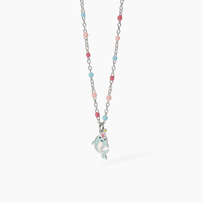Collana Mabina Junior Delfino unicorno
