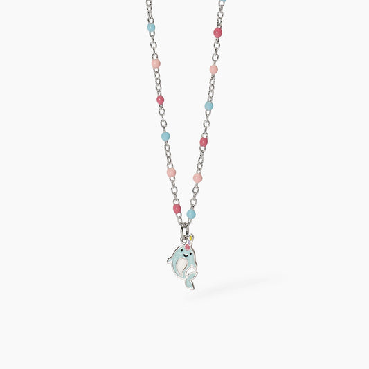 Collana Mabina Junior Delfino unicorno