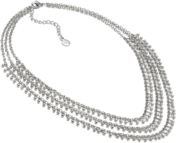Collana Vestopazzo donna Tre fili e sferette